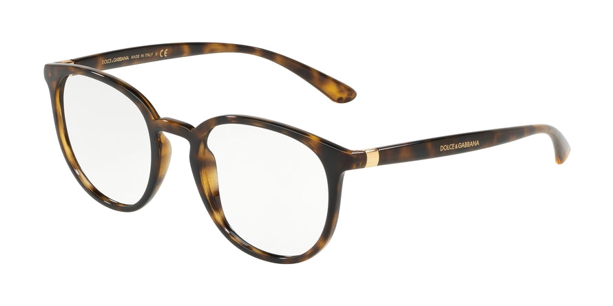 DOLCE & GABBANA DG5033 Phantos Eyeglasses 502-HAVANA 52-20-140 - Color Map havana