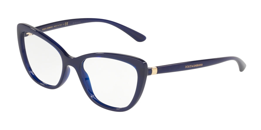 DOLCE & GABBANA DG5039 Cat Eye Eyeglasses 3094-OPAL BLUE 54-17-140 - Color Map blue