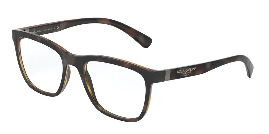 DOLCE & GABBANA DG5047 Square Eyeglasses  1935-MATTE HAVANA 54-19-145 - Color Map havana