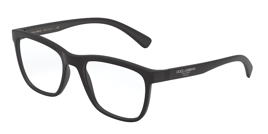 DOLCE & GABBANA DG5047 Square Eyeglasses 2525-MATTE BLACK 54-19-145 - Color Map black