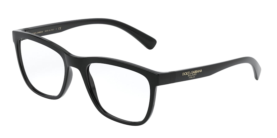 DOLCE & GABBANA DG5047 Square Eyeglasses 501-BLACK 54-19-145 - Color Map black