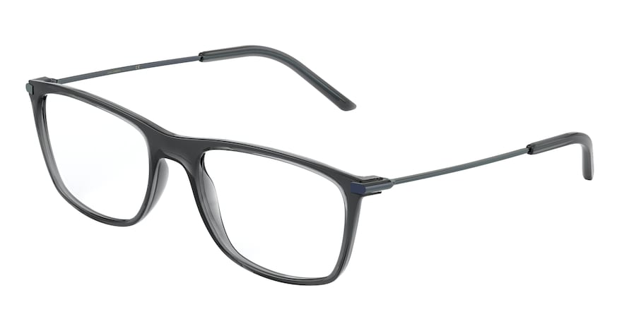 DOLCE & GABBANA DG5048 Rectangle Eyeglasses 3255-TRANSPARENT DARK GREY 55-19-145 - Color Map grey