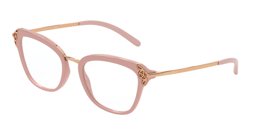 DOLCE & GABBANA DG5052 Butterfly Eyeglasses 3245-NUDE 52-19-140 - Color Map pink