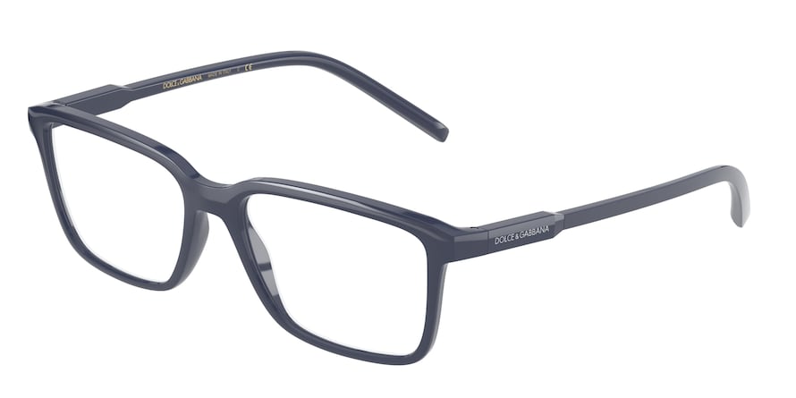 DOLCE & GABBANA DG5061 Rectangle Eyeglasses 3294-BLUE 55-17-145 - Color Map blue