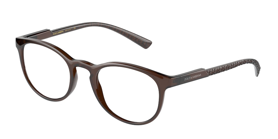 DOLCE & GABBANA DG5063 Phantos Eyeglasses 3295-TOBACCO 51-21-145 - Color Map light brown