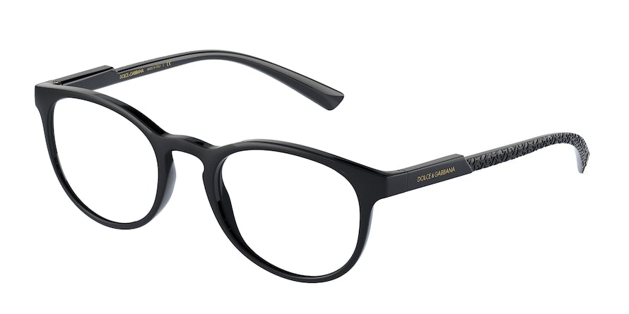DOLCE & GABBANA DG5063 Phantos Eyeglasses 501-BLACK 51-21-145 - Color Map black