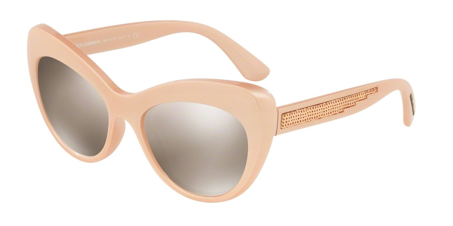 DOLCE & GABBANA DG6110 Cat Eye Sunglasses 30995A-PEARL PINK 52-18-140 - Color Map pink