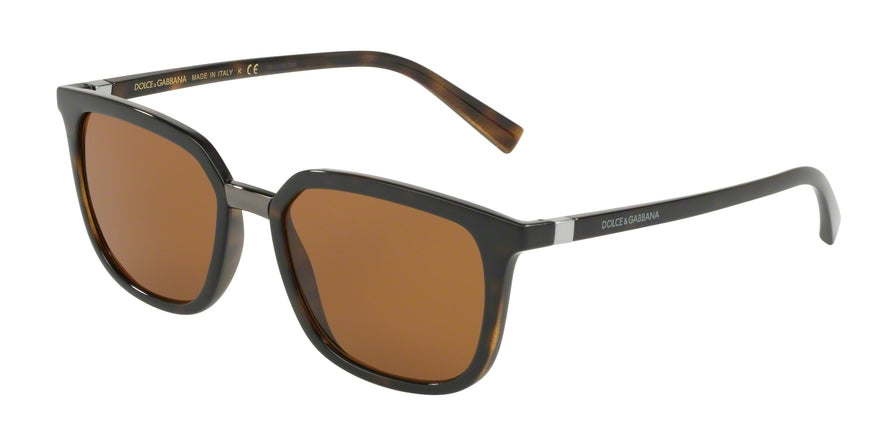 DOLCE & GABBANA DG6114 Square Sunglasses 502/73-HAVANA 53-18-140 - Color Map havana