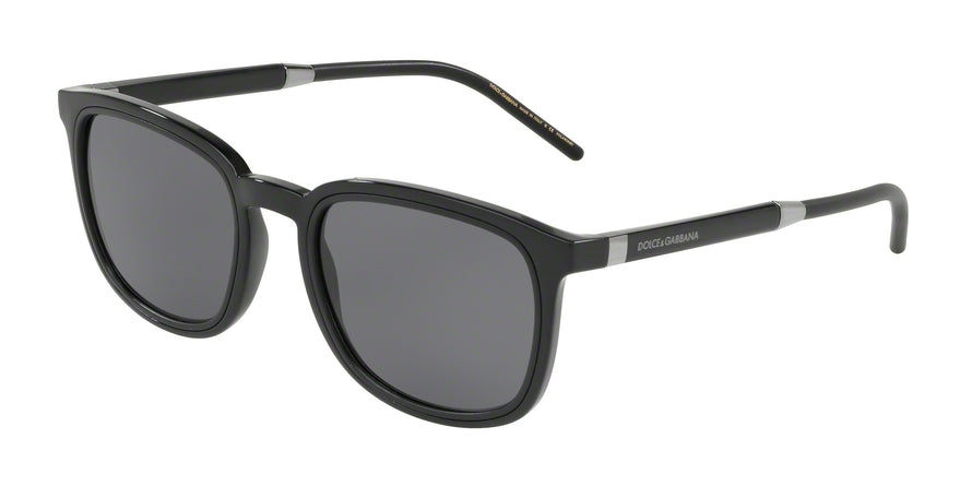 DOLCE & GABBANA DG6115 Square Sunglasses 501/81-BLACK 53-21-145 - Color Map black