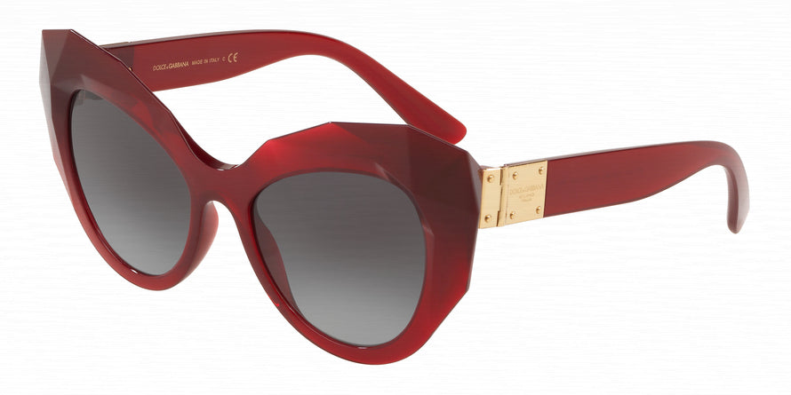 DOLCE & GABBANA DG6122 Cat Eye Sunglasses 15518G-TRANSPARENT BORDEAUX 52-18-145 - Color Map bordeaux