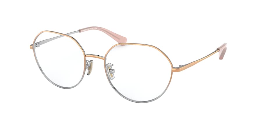 Coach HC5106 Irregular Eyeglasses  9338-SHINY ROSE GOLD/SHINY SILVER 54-18-140 - Color Map gold