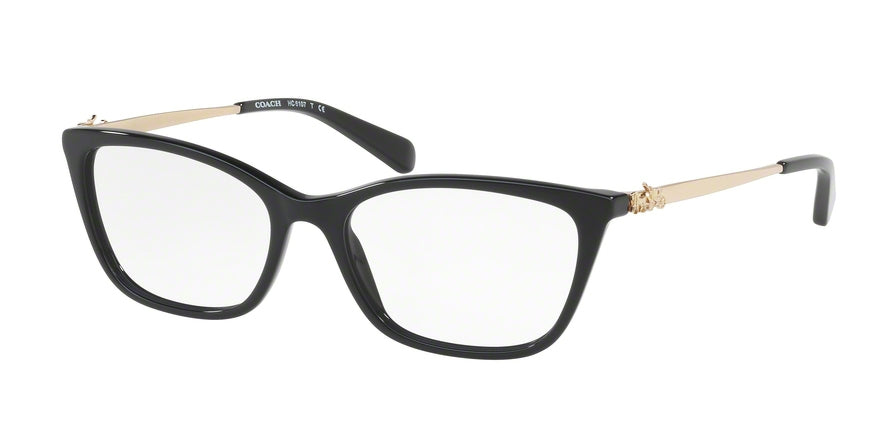 Coach HC6107F Rectangle Eyeglasses 5486-BLACK 54-17-140 - Color Map black