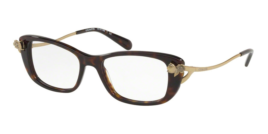 Coach HC6118B Cat Eye Eyeglasses 5485-DARK TORTOISE 51-17-135 - Color Map tortoise