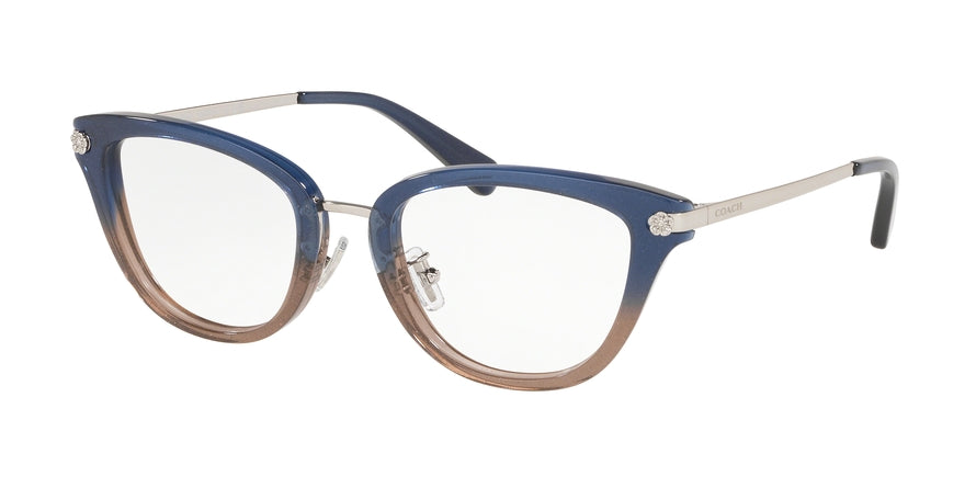 Coach HC6141 Cat Eye Eyeglasses 5489-DENIM GLITTER GRADIENT 51-20-140 - Color Map multi