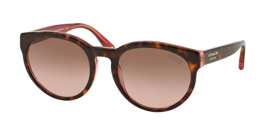 Coach HC8056 Round Sunglasses  511514-TORTOISE/PINK 53-20-135 - Color Map havana