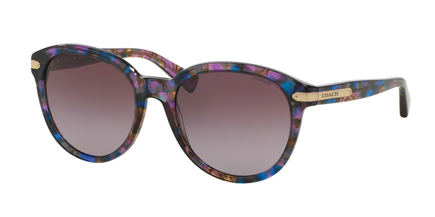 Coach L111 HC8140 Phantos Sunglasses  52888H-CONFETTI PURPLE 55-18-135 - Color Map violet