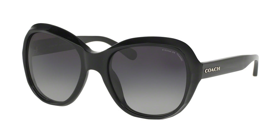 Coach HC8197 Square Sunglasses  5002T3-BLACK 55-19-140 - Color Map black