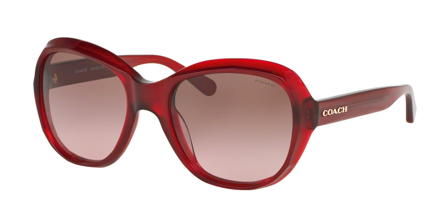 Coach HC8197 Square Sunglasses  502914-BURGUNDY 55-19-140 - Color Map bordeaux
