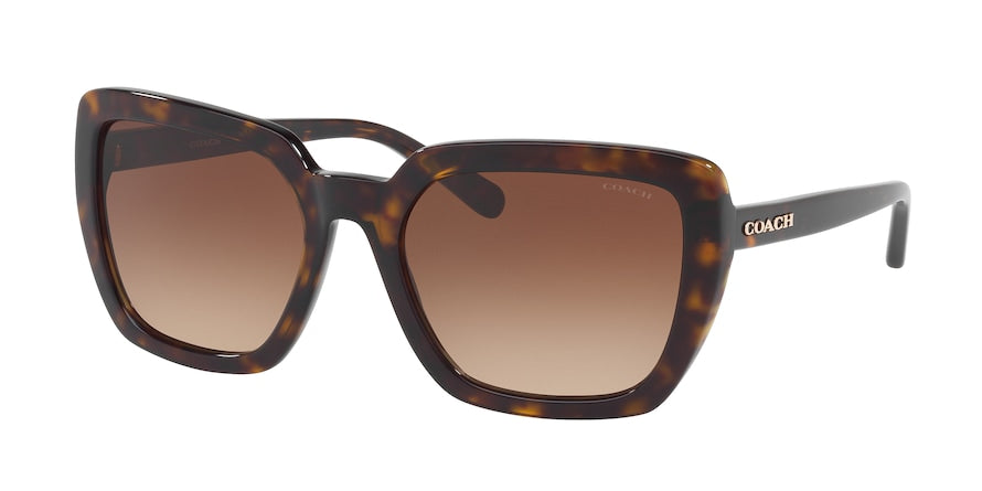 Coach HC8217F Square Sunglasses  512013-DARK TORTOISE 57-20-140 - Color Map havana