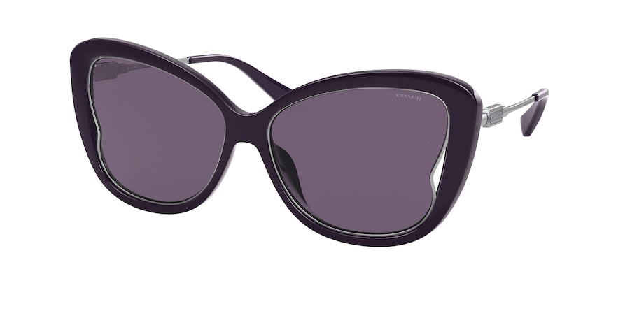 Coach L1166 HC8304U Butterfly Sunglasses  54291A-PURPLE 58-15-140 - Color Map purple/reddish