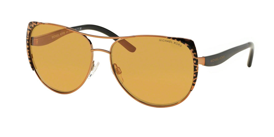 Michael Kors SADIE I MK1005 Pilot Sunglasses 10925N-COPPER BLACK LEOPARD/BLACK 59-15-135 - Color Map multi