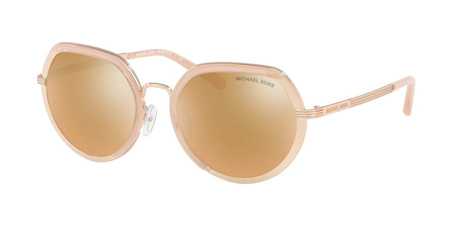Michael Kors IBIZA MK1034 Irregular Sunglasses 32465A-ROSE GOLD 53-19-140 - Color Map gold