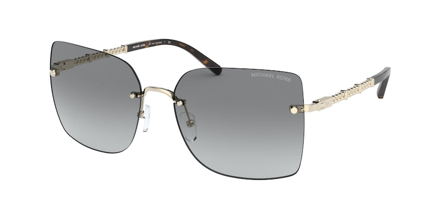 Michael Kors AURELIA MK1057 Square Sunglasses 101411-LIGHT GOLD 60-17-145 - Color Map gold