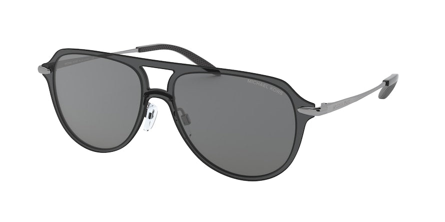 Michael Kors LORIMER MK1061 Pilot Sunglasses 12336G-DARK GREY SOLID 57-15-145 - Color Map grey
