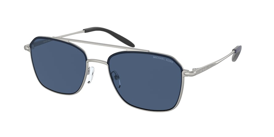 Michael Kors PIERCE MK1086 Pilot Sunglasses  100580-MATTE SILVER 57-18-145 - Color Map silver