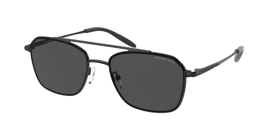 Michael Kors PIERCE MK1086 Pilot Sunglasses 120287-MATTE BLACK 57-18-145 - Color Map black