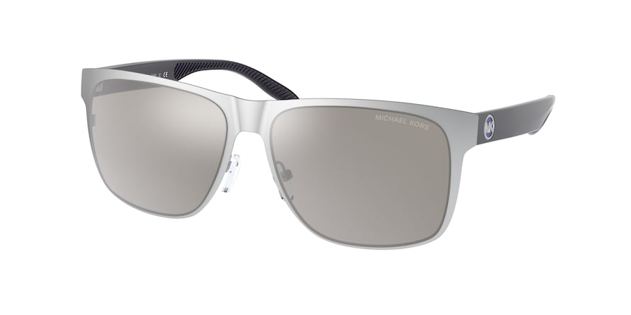 Michael Kors KODIAK MK1103 Rectangle Sunglasses  10016G-MATTE SILVER 58-15-145 - Color Map silver