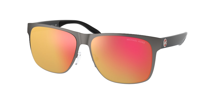 Michael Kors KODIAK MK1103 Rectangle Sunglasses 10036Q-MATTE GUNMETAL 58-15-145 - Color Map gunmetal