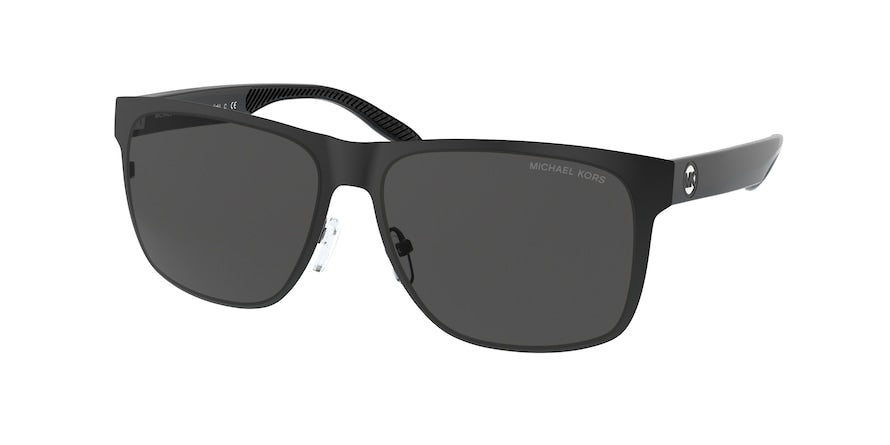 Michael Kors KODIAK MK1103 Rectangle Sunglasses 100487-MATTE BLACK 58-15-145 - Color Map black