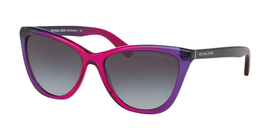 Michael Kors DIVYA MK2040F Cat Eye Sunglasses 322011-VIOLET PURPLE GRADIENT 57-17-140 - Color Map violet