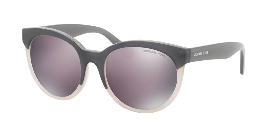 Michael Kors CARTAGENA MK2059 Round Sunglasses 33185R-MILKY GREY/MILKY IVORY 54-19-140 - Color Map grey