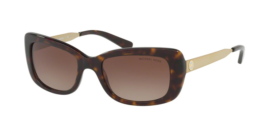 Michael Kors MK2061F Rectangle Sunglasses  329313-DARK TORTOISE 53-18-140 - Color Map tortoise