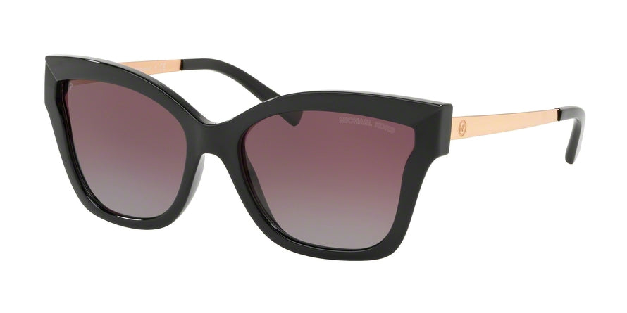 Michael Kors BARBADOS MK2072 Square Sunglasses 333262-BLACK INJECTED 56-17-140 - Color Map black
