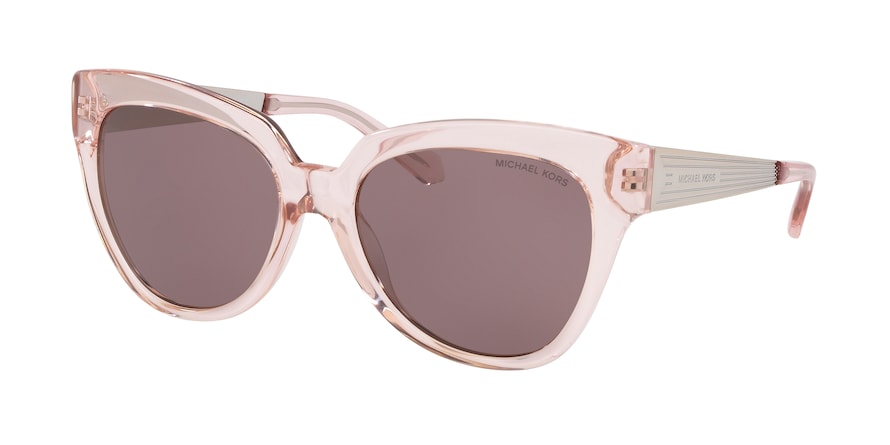 Michael Kors PALOMA I MK2090 Cat Eye Sunglasses 36787N-LIGHT PINK TRANSPARENT 55-18-140 - Color Map pink