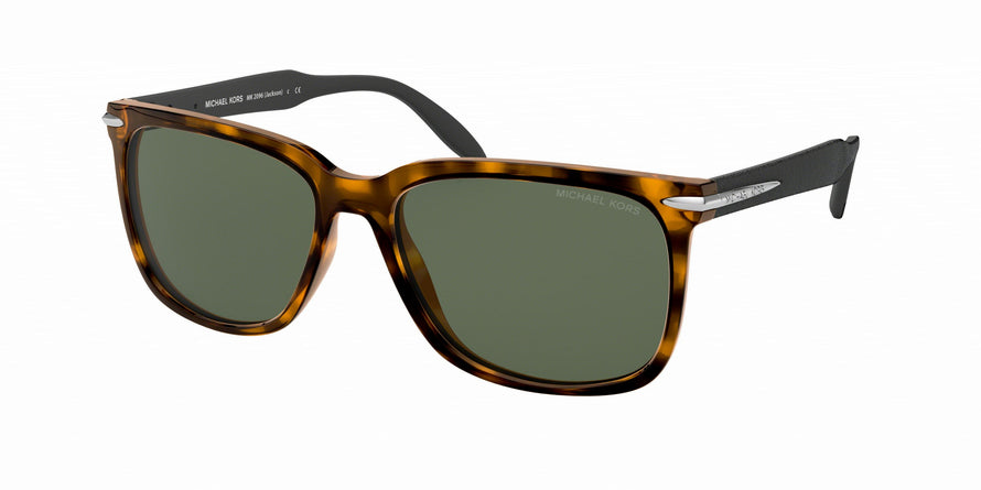 Michael Kors JACKSON MK2096 Rectangle Sunglasses  333371-DK TORT DYEING TECNHIQUE 58-17-145 - Color Map tortoise