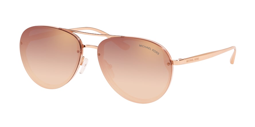 Michael Kors ABILENE MK2101 Pilot Sunglasses 34686F-MILKY PEACH 60-14-140 - Color Map pink
