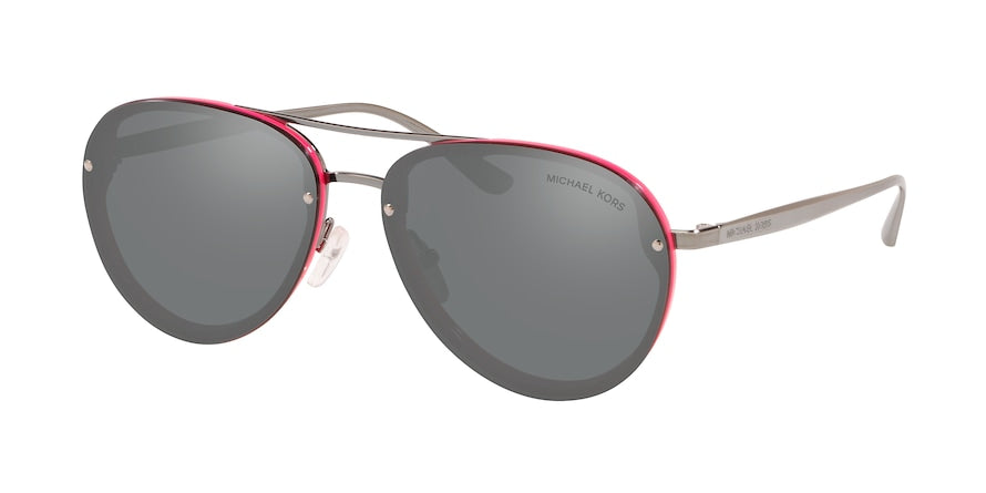 Michael Kors ABILENE MK2101 Pilot Sunglasses 38886G-NEON PINK 60-14-140 - Color Map red