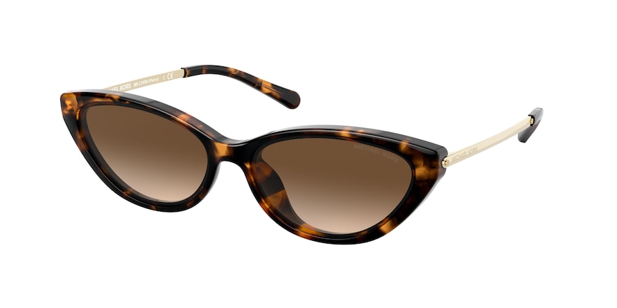 Michael Kors PERRY MK2109U Cat Eye Sunglasses 333313-DARK TORT 57-15-140 - Color Map havana