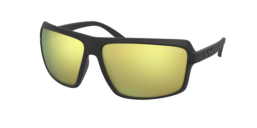Michael Kors CARSON MK2114 Rectangle Sunglasses  33332-MATTE BLACK 66-14-125 - Color Map black