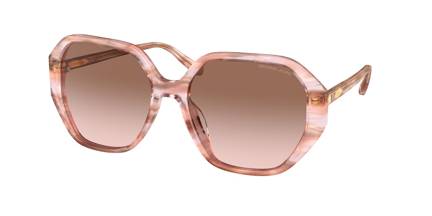 Michael Kors PASADENA MK2138U Irregular Sunglasses 317513-ROSE TRANSPARENT 57-17-140 - Color Map pink