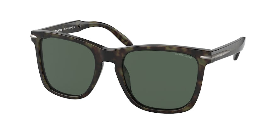 Michael Kors HALIFAX MK2145 Square Sunglasses 314471-OLIVE TORTOISE 55-20-145 - Color Map green
