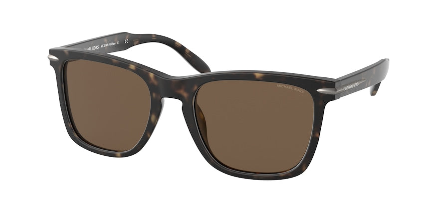 Michael Kors HALIFAX MK2145 Square Sunglasses 333373-MATTE DARK TORTOISE 55-20-145 - Color Map havana