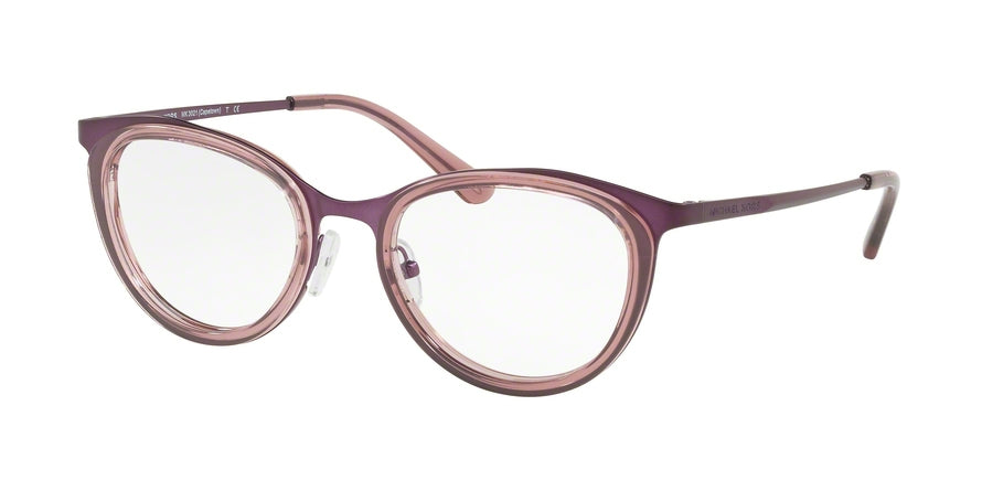 Michael Kors CAPETOWN MK3021 Cat Eye Eyeglasses 1158-MATTE PLUM 51-19-140 - Color Map plum