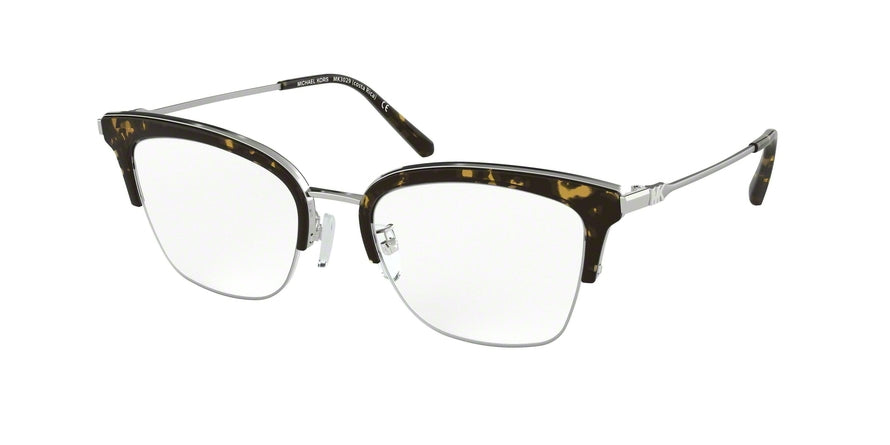 Michael Kors COSTA RICA MK3029 Cat Eye Eyeglasses 1153-SHINY SILVER 51-19-140 - Color Map silver
