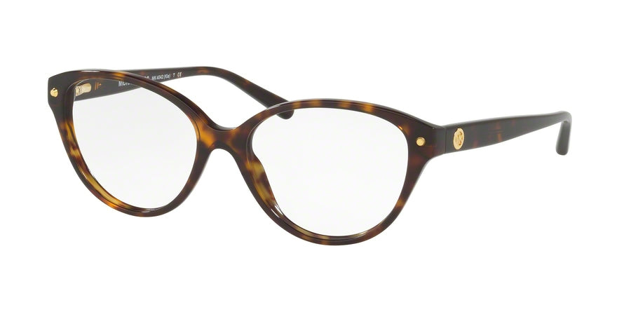Michael Kors KIA MK4042 Cat Eye Eyeglasses  3006-DARK TORTOISE ACETATE 53-16-135 - Color Map havana