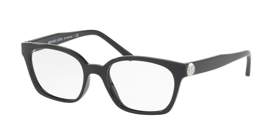 Michael Kors VAL MK4049 Cat Eye Eyeglasses 3177-BLACK 52-17-135 - Color Map black